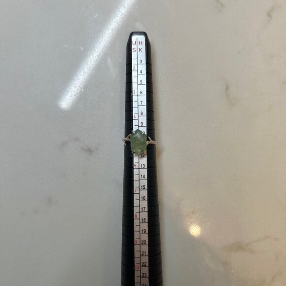 Sterling Silver Moss Agate Twig Ring - Picture 4 of 4